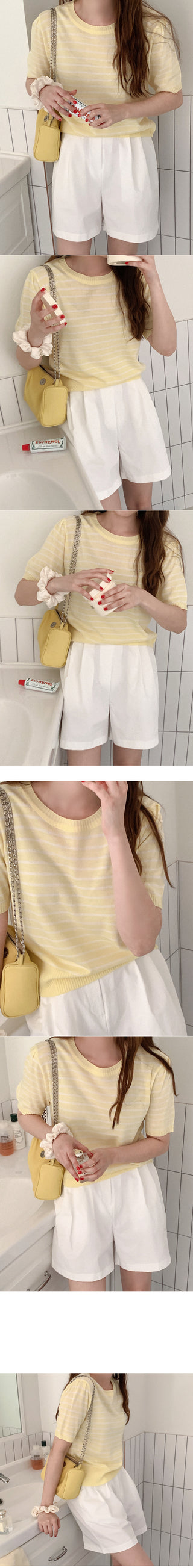 Daily Life Short-Sleeve Knit