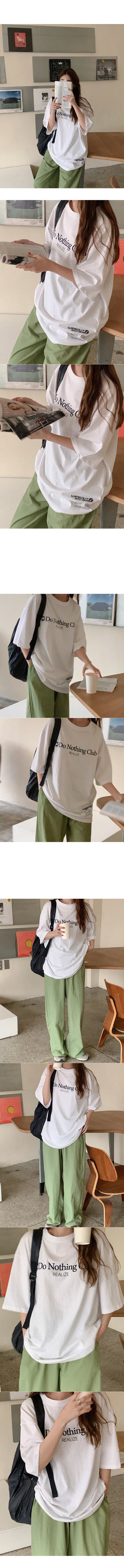 Lettering Oversized Short-Sleeve T-Shirt