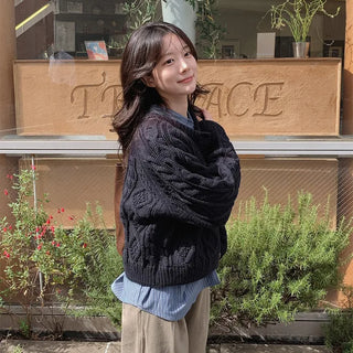 Cable cardigan