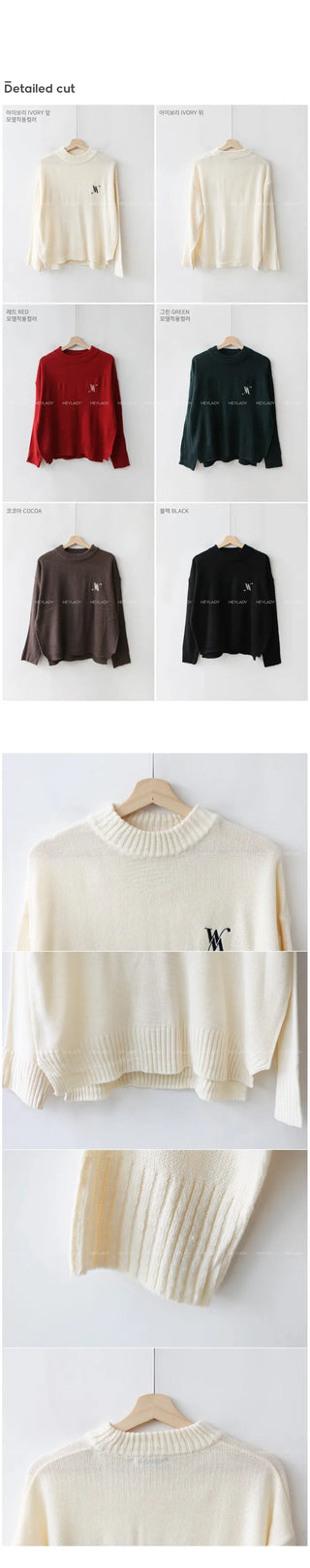 Lettering Stitch Knit
