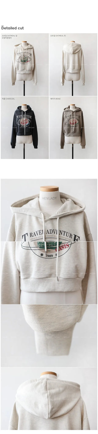 Printed hooded sweatshirt