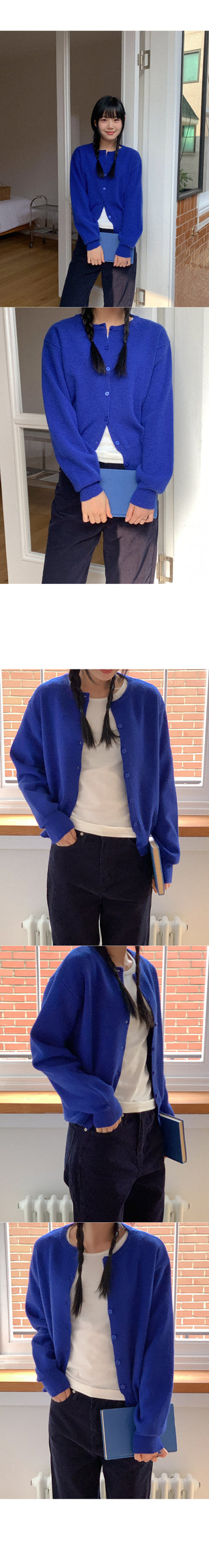 Fleece-lined round T-shirt