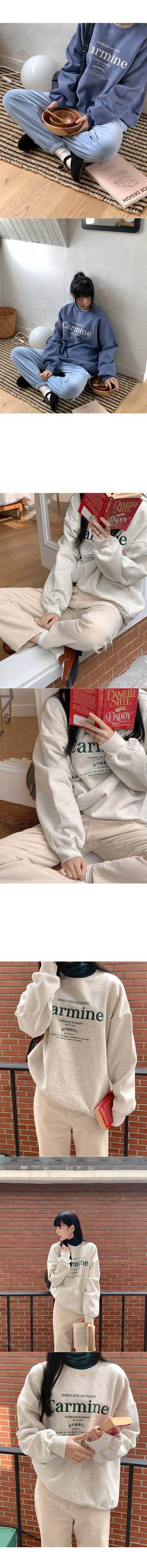 Fleece-lined sweatshirt