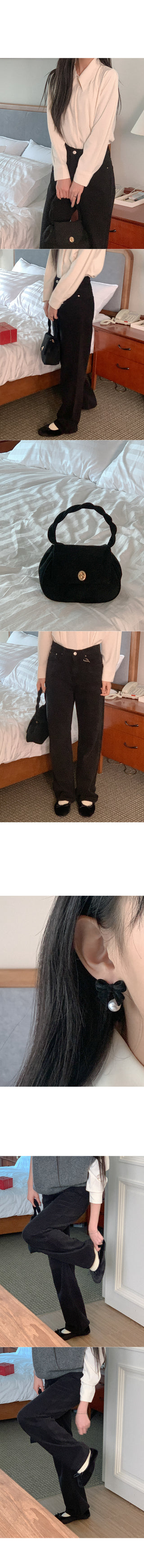 Asymmetrical high-neck vest