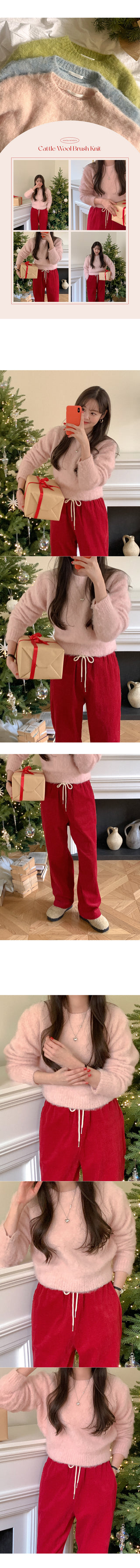 Fluffy wool knit