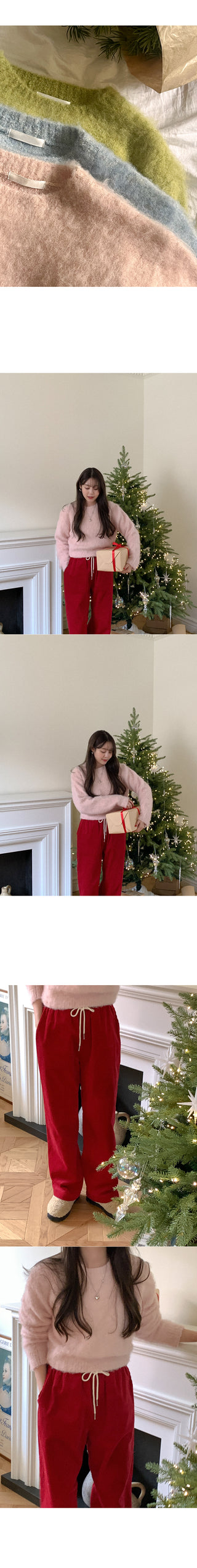 Fluffy wool knit