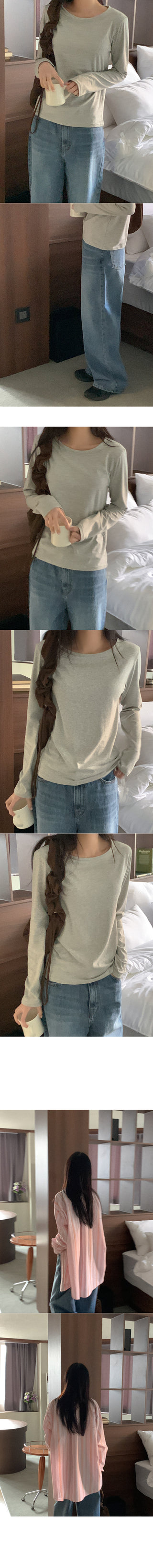 Modal Round Long-Sleeve T-Shirt