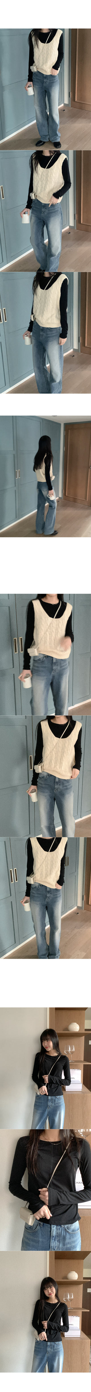 Twisted wool bustier