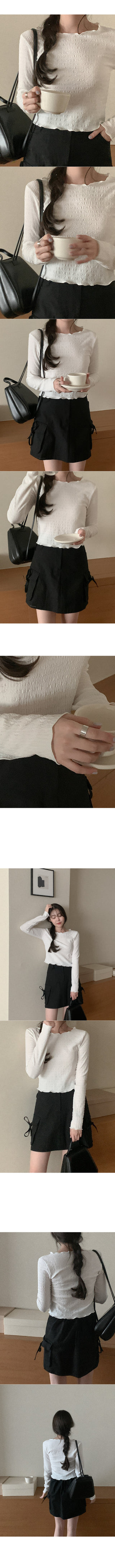 Wrinkle Wave Cropped T-Shirt