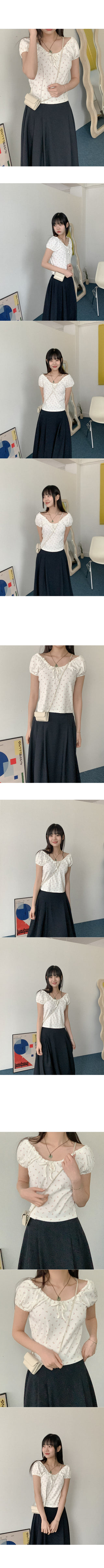 Frilled chiffon bustier