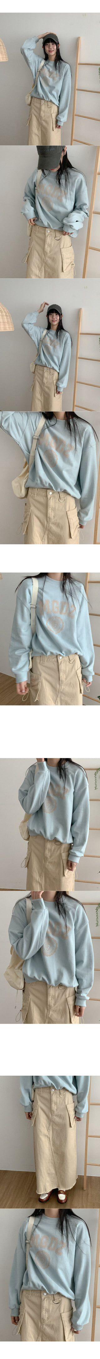 Cotton lettering sweatshirt