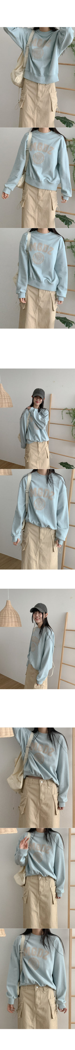 Cotton lettering sweatshirt