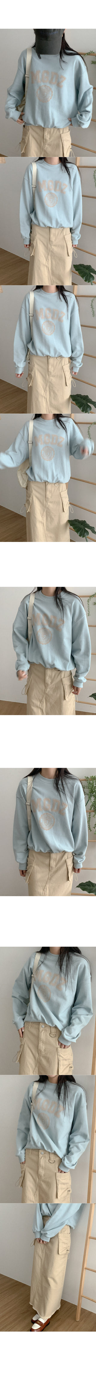 Cotton lettering sweatshirt