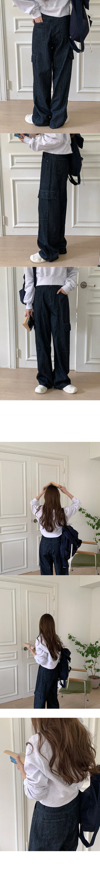 Cotton Ribbon Crop Sweatshirt