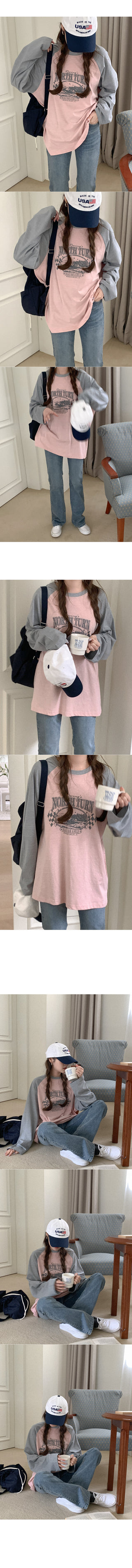 Lettering Raglan T-Shirt