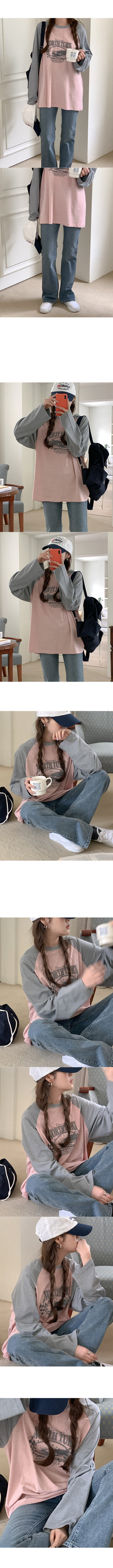 Lettering Raglan T-Shirt