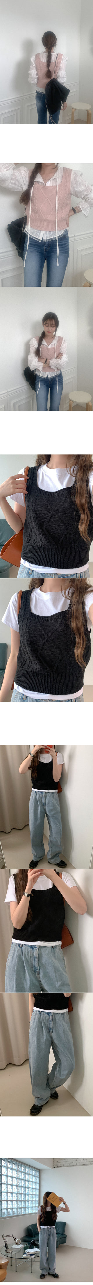 Colored knit bustier