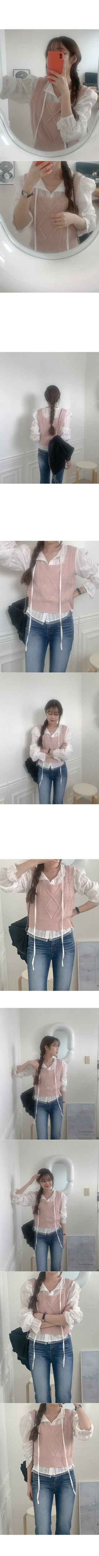 Lace cotton blouse