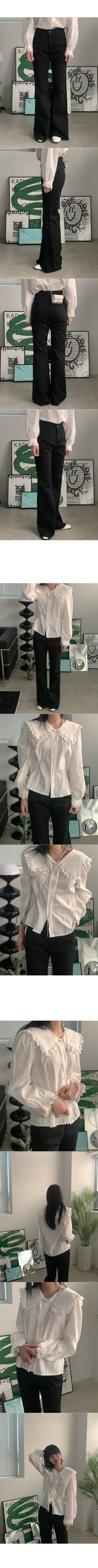 Lace collar blouse