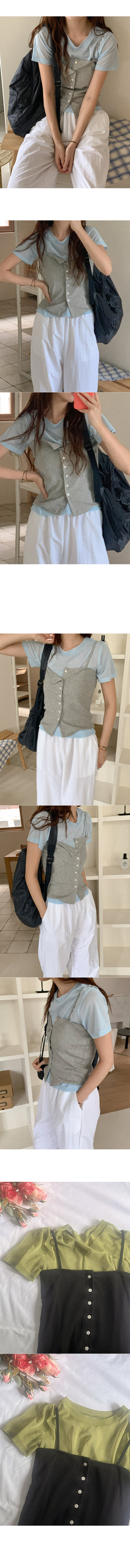 Button sleeveless