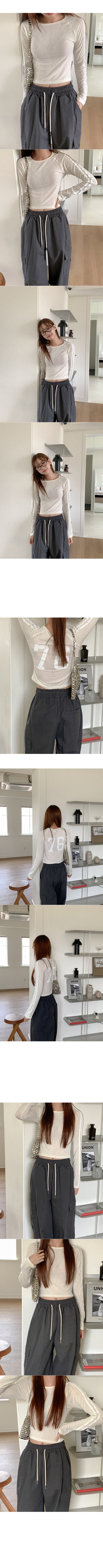 Line Cropped T-shirt