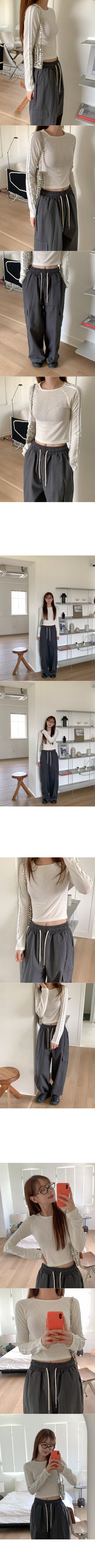 Line Cropped T-shirt