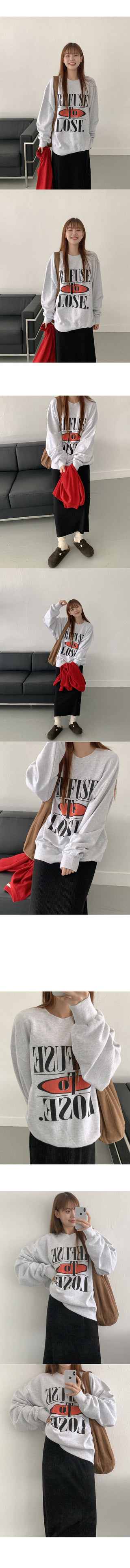 Lettering Oversized Sweatshirt