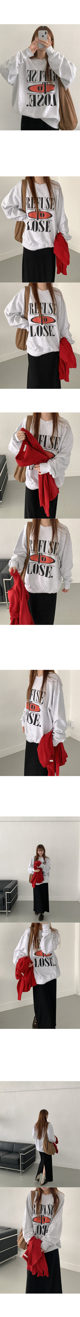 Lettering Oversized Sweatshirt