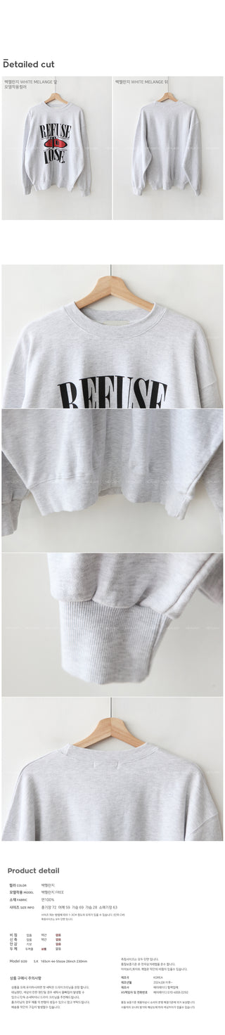 Lettering Oversized Sweatshirt