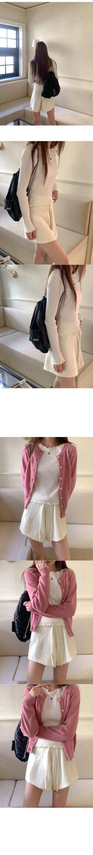 Rib-Wave Long-Sleeve T-Shirt