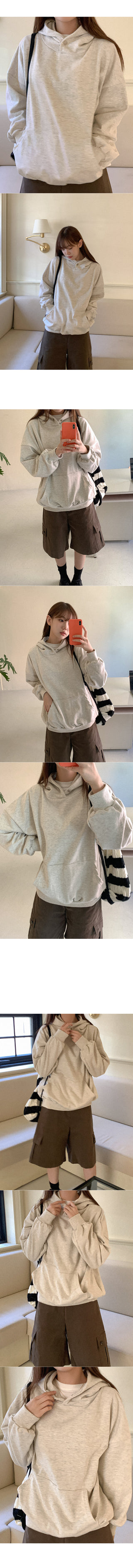 Lettering Stitch Hooded Parka