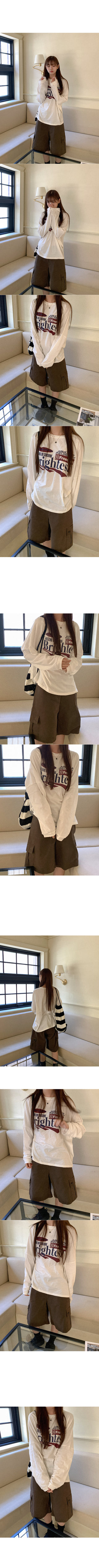 Lettering Stitch Hooded Parka