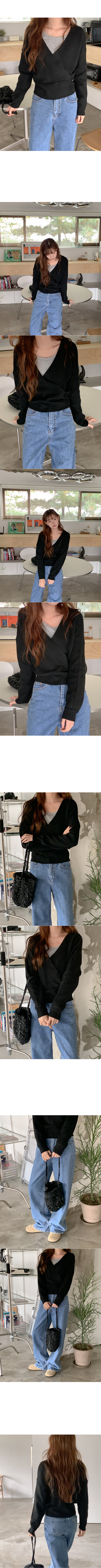 Wool wrap knit
