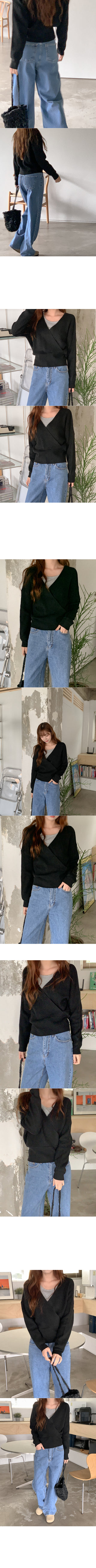 Wool wrap knit