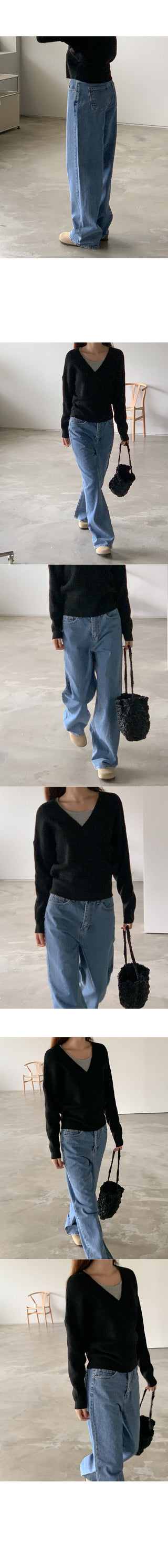 Wool wrap knit