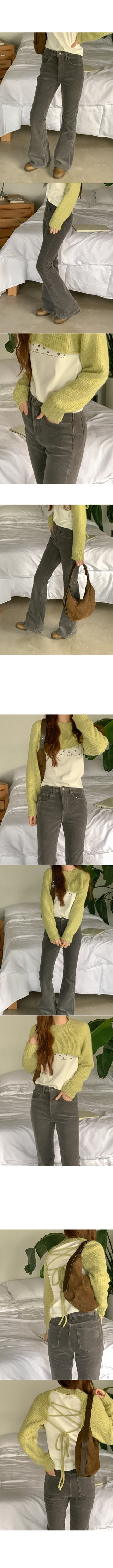 Wool eyelet bolero knit