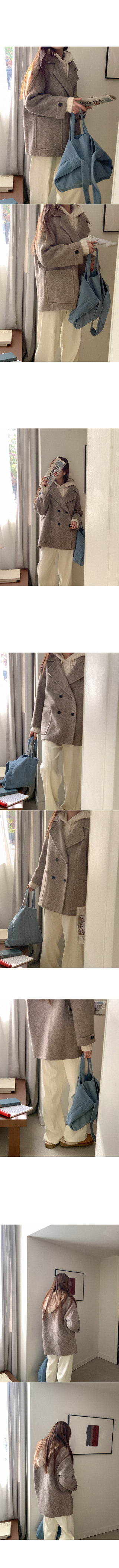 Alpaca hooded knit