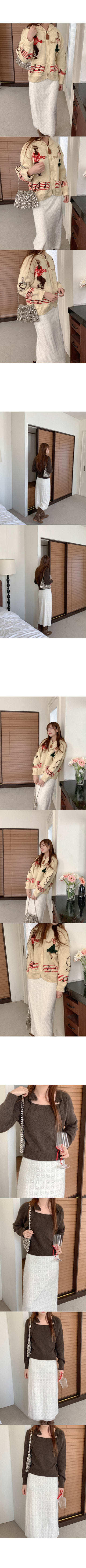 Wool knit bolero