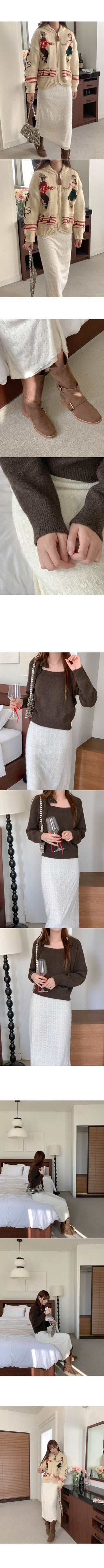 Wool knit bolero