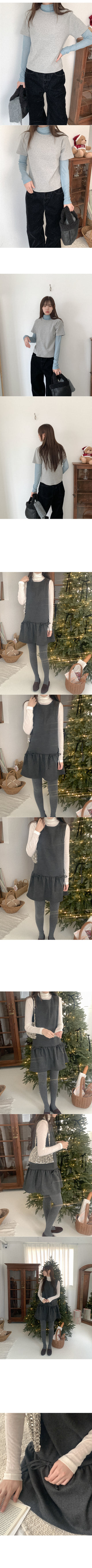 Wool Tencel Turtleneck T-shirt