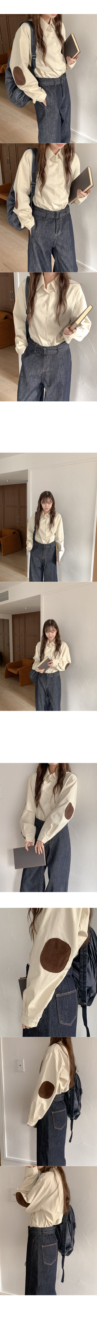 Peach brushed cotton shirt