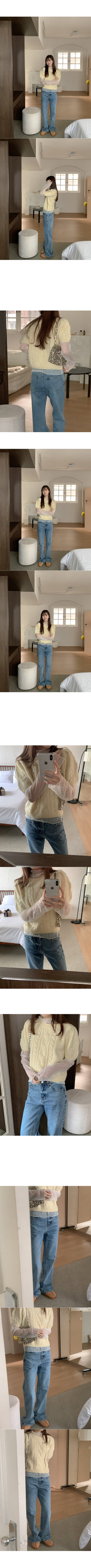 Lace sheer turtleneck