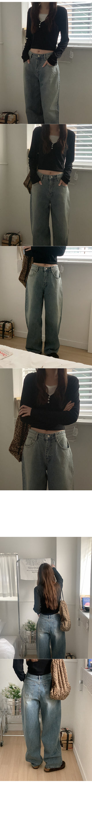 Layered Button Cropped T-Shirt