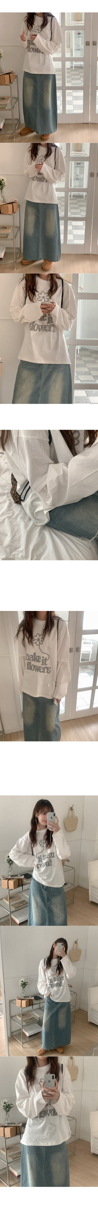 Cotton Layered Oversized T-Shirt