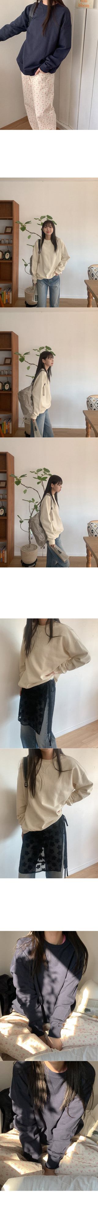 Plain cotton sweatshirt