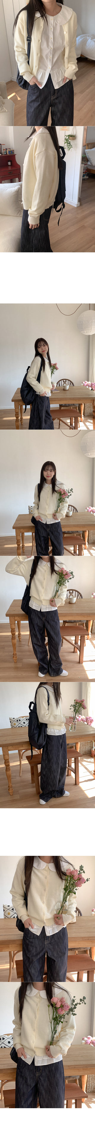 Ribbon collar blouse