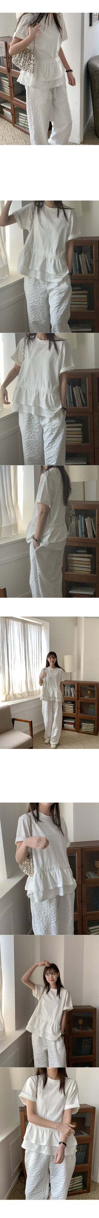 Tiered Layered Short-Sleeve T-Shirt