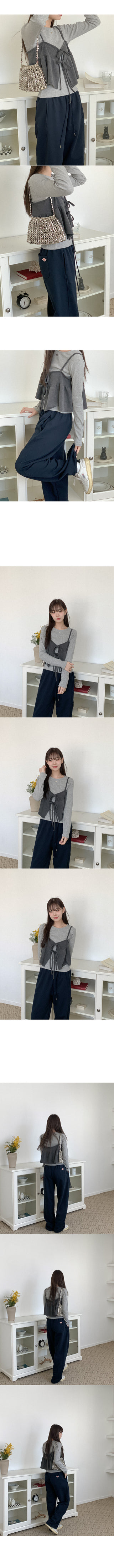 Ribbon bustier
