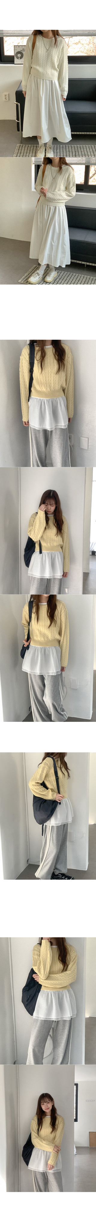 Twisted Cropped Knit