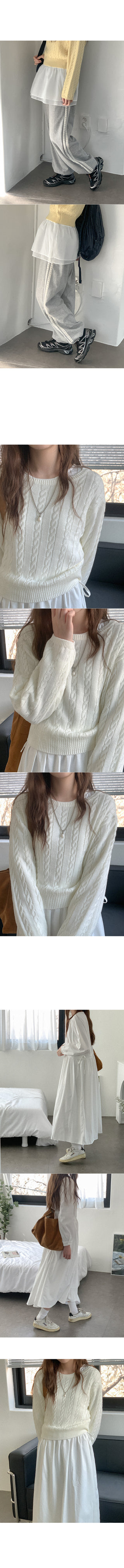 Twisted Cropped Knit